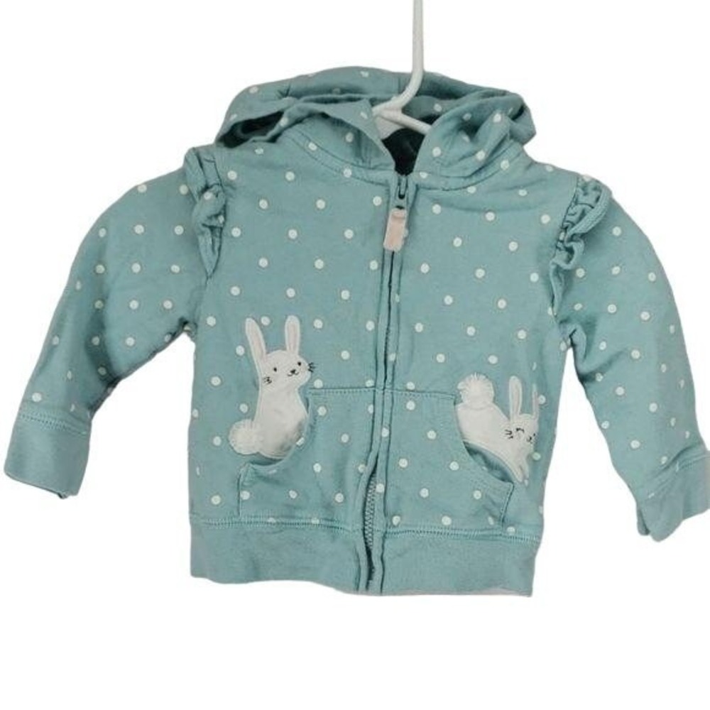 Carter's Infant Polka Dot Bunny easter Hood jacket